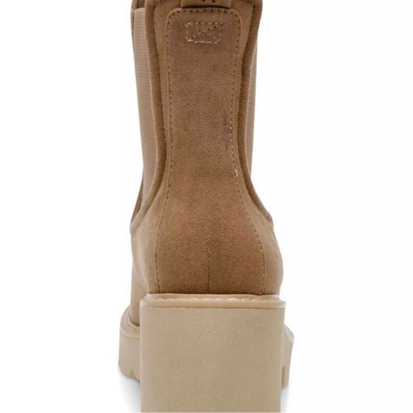 Dv Dolce Vita Women's Tobias Lug Sole Platform Truffle Chelsea Booties 7 New - Picture 3 of 6